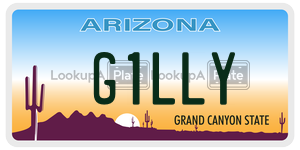 G1LLY license plate in Arizona