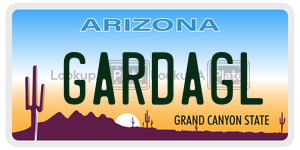 GARDAGL  license plate in AZ