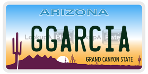 GGARCIA license plate in Arizona
