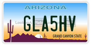 GLA5HV  license plate in AZ