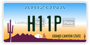 H11P license plate in Arizona