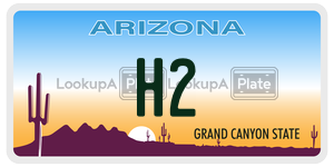 H2  license plate in AZ