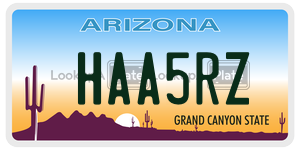HAA5RZ  license plate in AZ