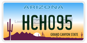 HCHO95 license plate in Arizona