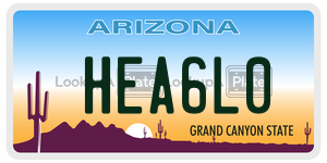 HEA6L0 license plate in Arizona