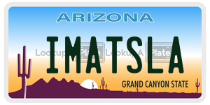 IMATSLA license plate in Arizona
