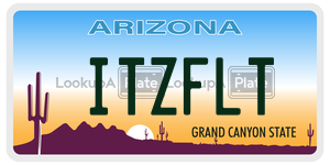 ITZFLT  license plate in AZ