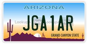 JGA1AR  license plate in AZ