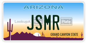 JSMR license plate in Arizona