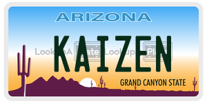 KAIZEN  license plate in AZ