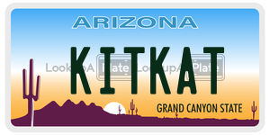 KITKAT license plate in Arizona