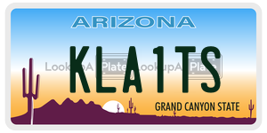 KLA1TS license plate in Arizona