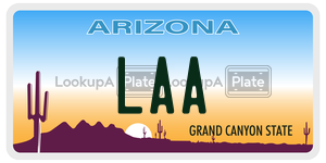 LAA license plate in Arizona
