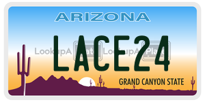 LACE24  license plate in AZ