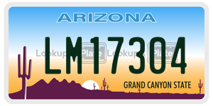 LM17304 license plate in Arizona