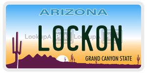 LOCKON  license plate in AZ