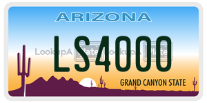 LS4000 license plate in Arizona