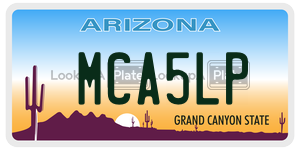 MCA5LP  license plate in AZ