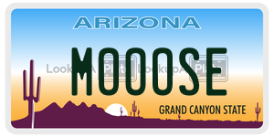 MOOOSE license plate in Arizona