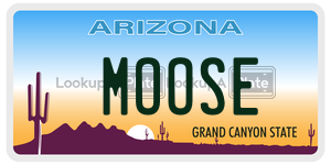 MOOSE license plate in Arizona