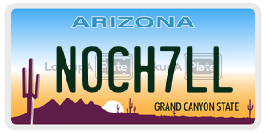 NOCH7LL  license plate in AZ
