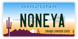 NQNEYA  license plate in AZ