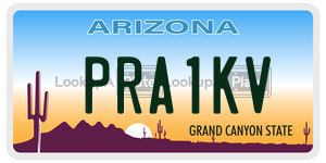 PRA1KV  license plate in AZ