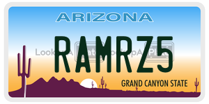 RAMRZ5  license plate in AZ