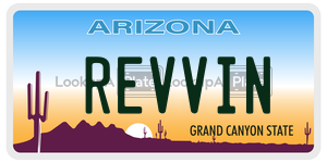 REVVIN license plate in Arizona