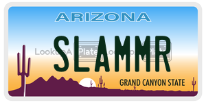 SLAMMR license plate in Arizona