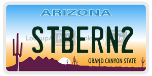 STBERN2  license plate in AZ