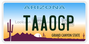 TAA0GP  license plate in AZ