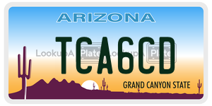 TCA6CD  license plate in AZ