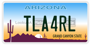 TLA4RL  license plate in AZ