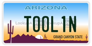 TOOL1N  license plate in AZ