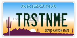 TRSTNME  license plate in AZ