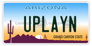 UPLAYN  license plate in AZ