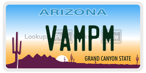 VAMPM license plate in Arizona
