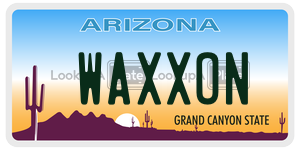WAXXON  license plate in AZ