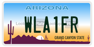 WLA1FR license plate in Arizona