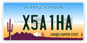 X5A1HA  license plate in AZ