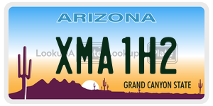 XMA1H2  license plate in AZ