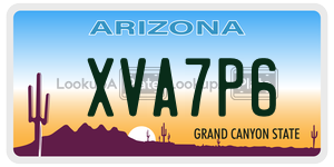 XVA7P6  license plate in AZ