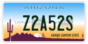 Z2A52S  license plate in AZ