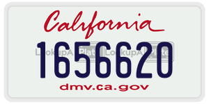 1656620  license plate in CA