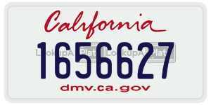 1656627  license plate in CA
