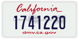 1741220  license plate in CA