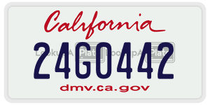 24G0442 license plate in California