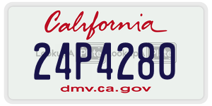24P4280 license plate in California