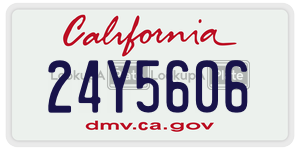 24Y5606 license plate in California